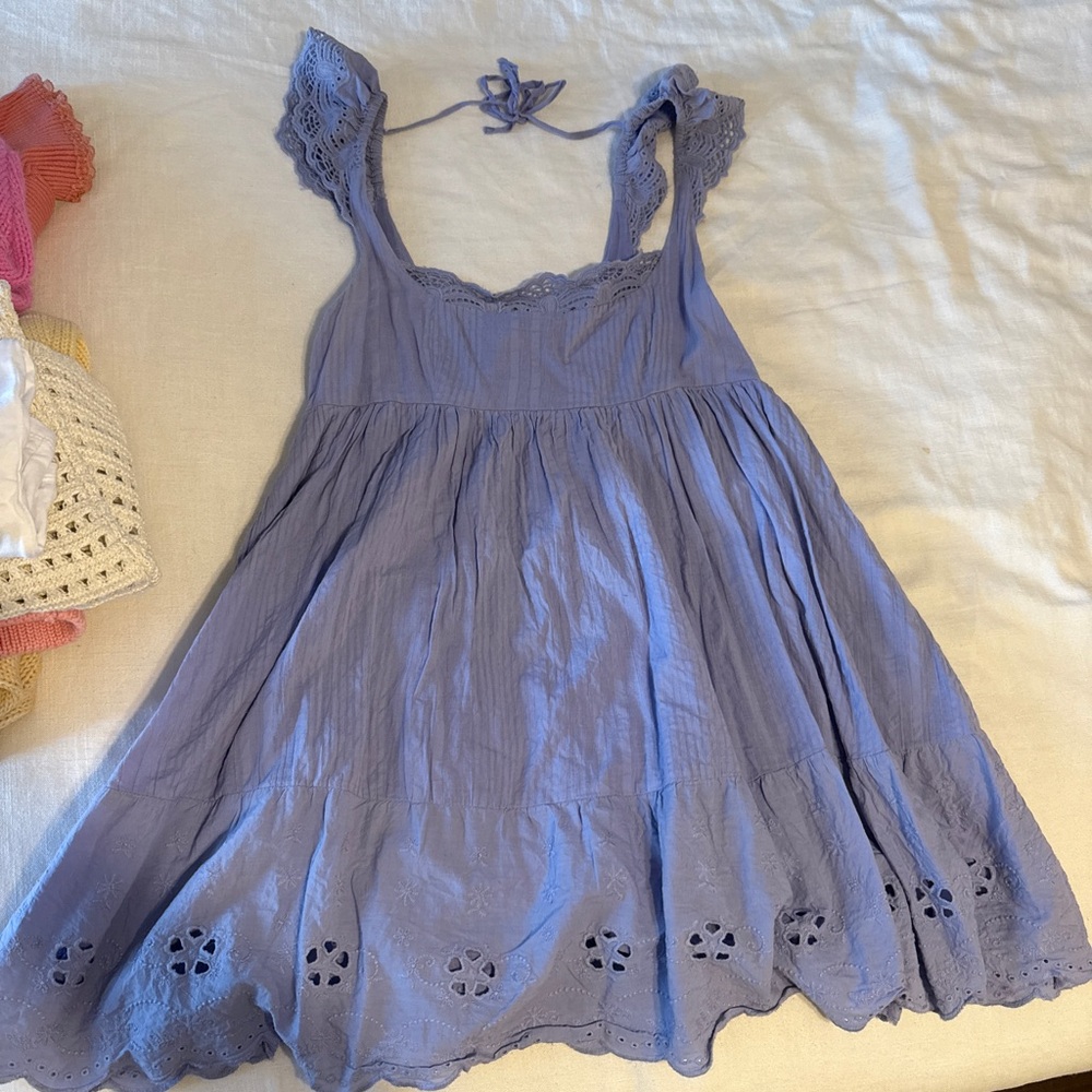Urban Outfitters Lavender Eyelet Dress